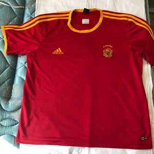 Adidas red t shirt
